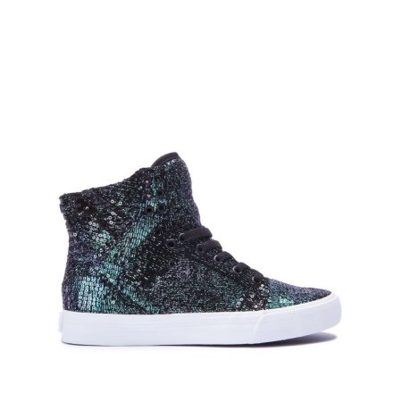 Supra Skytop Svart/Multicolor Høye Sneakers Dame [NO-6-O986]